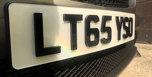 4D Number Plates Style 1